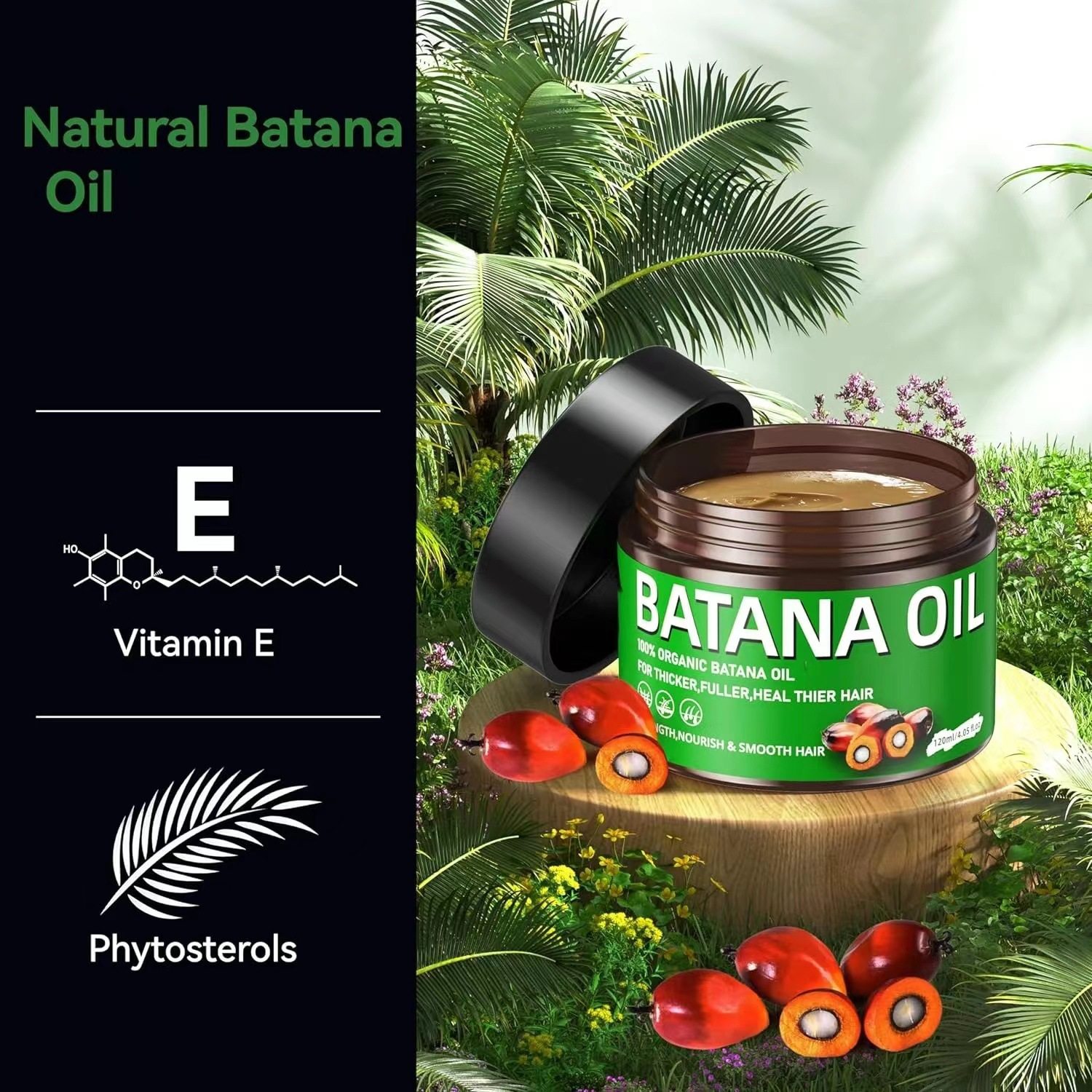 Hot Sales Organic Batana Butter Treatment Hair Growth Moisturizing Repair Damaged Growth Oil for Hair Grow Care Batana Oil
