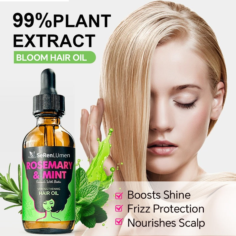 Natural Biotin Organic Anti Dandruff Loss Hair Growth Rosemary Mint Sulfate Free Shampoo and Conditioner Set Private Label