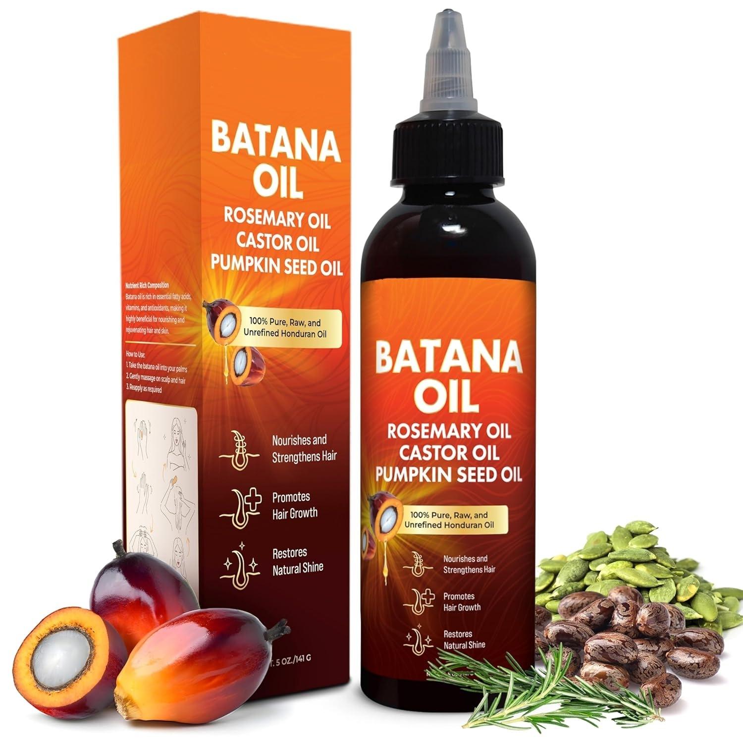 Hair Care Strengthens Moisturizes Raw Batana Oil Advanced Miracle Essential Batan Oil for Hair Growth Pumpkin Seed Oil