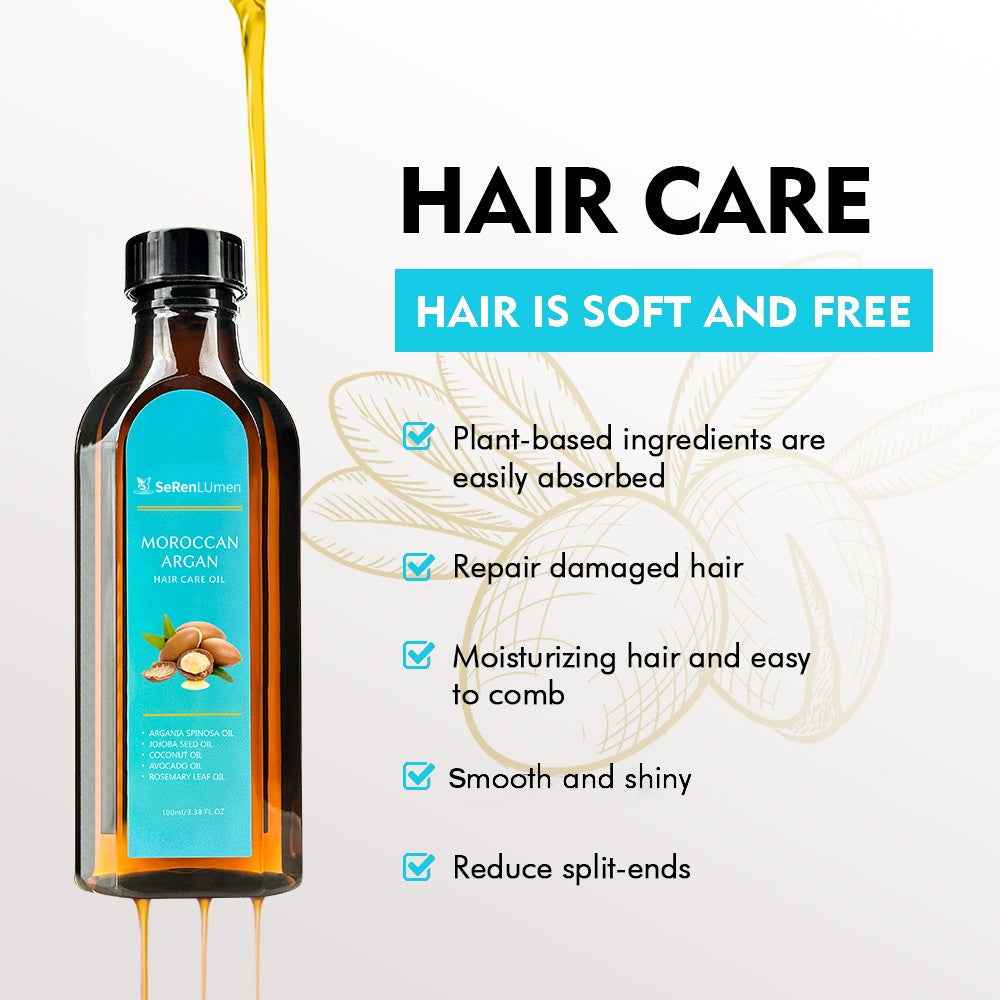 Organic Morocco Hair Care Essential Oil Genuine Goods Improve Frizzy Hair Dry Soft Repair Fragrance Hair Growth Essential Oil