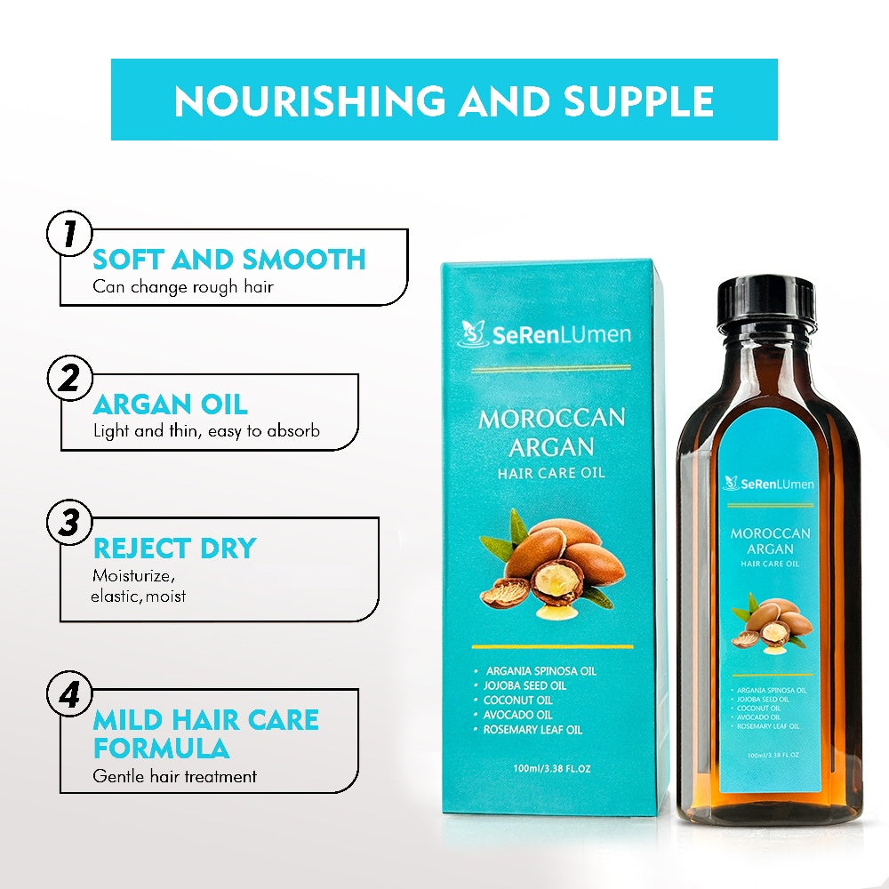 Organic Morocco Hair Care Essential Oil Genuine Goods Improve Frizzy Hair Dry Soft Repair Fragrance Hair Growth Essential Oil