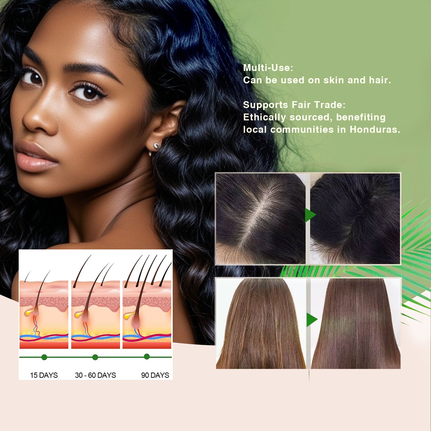 Hot Sales Organic Batana Butter Treatment Hair Growth Moisturizing Repair Damaged Growth Oil for Hair Grow Care Batana Oil