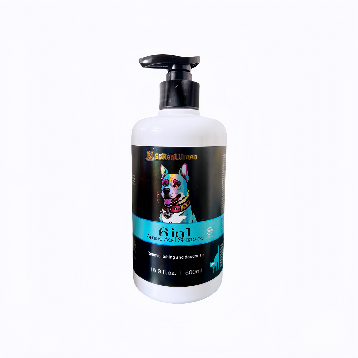 Pet shampoo for cats and dogs, universal deodorant, long-lasting fragrance, pet shampoo for softening and protecting fur.