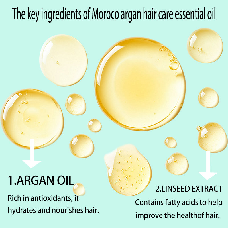 Organic Morocco Hair Care Essential Oil Genuine Goods Improve Frizzy Hair Dry Soft Repair Fragrance Hair Growth Essential Oil