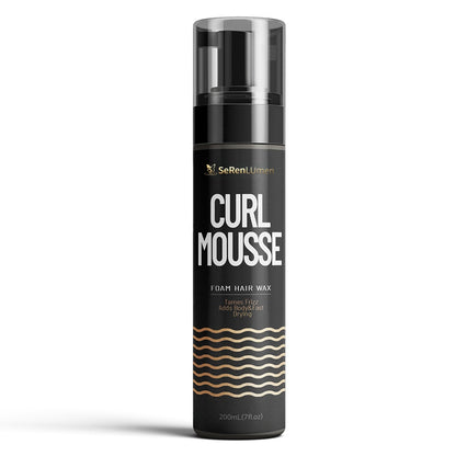 Bubble Hair Mousse for Permed Hair – Anti-Frizz, Volumizing, Braid-Ready Styling Foam with Moisturizing Hold