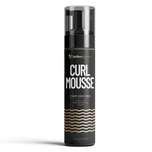 Bubble Hair Mousse for Permed Hair – Anti-Frizz, Volumizing, Braid-Ready Styling Foam with Moisturizing Hold