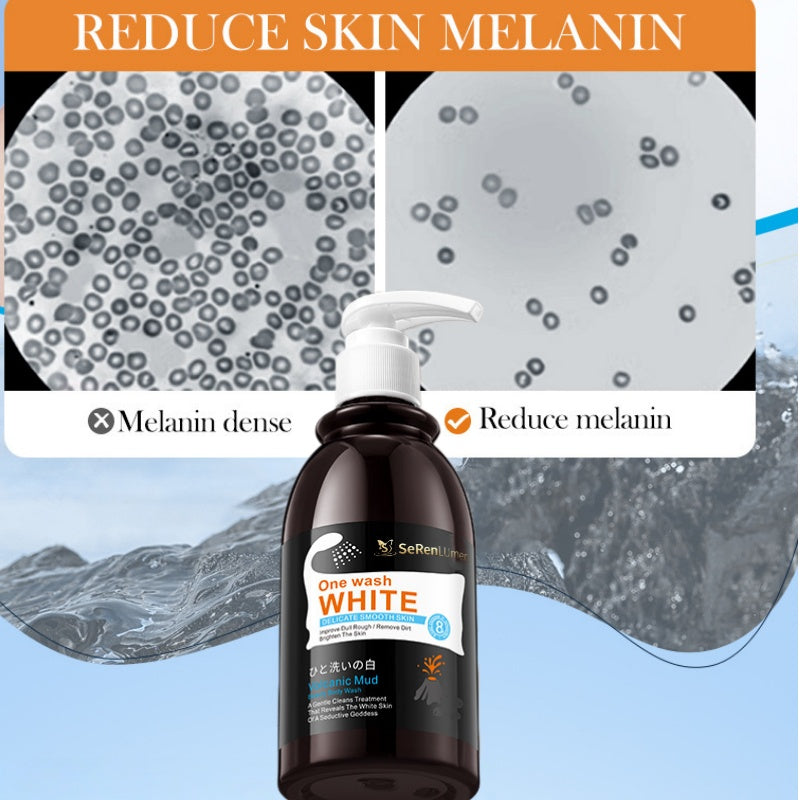 Premium Volcanic Mud Body Wash, Deep Pore Cleanser, Gentle Exfoliation, Skin Brightening & Moisturizing, Spa Quality at Home