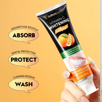 Whitening Toothpaste, Deep Stain Removal, Long Lasting Fresh Breath, Anti-Plaque & Cavity Protection, Cool Mint Flavor for Daily Oral Care