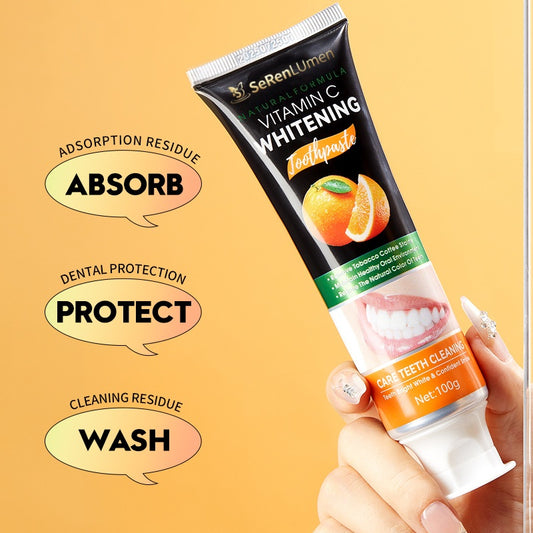 Whitening Toothpaste, Deep Stain Removal, Long Lasting Fresh Breath, Anti-Plaque & Cavity Protection, Cool Mint Flavor for Daily Oral Care