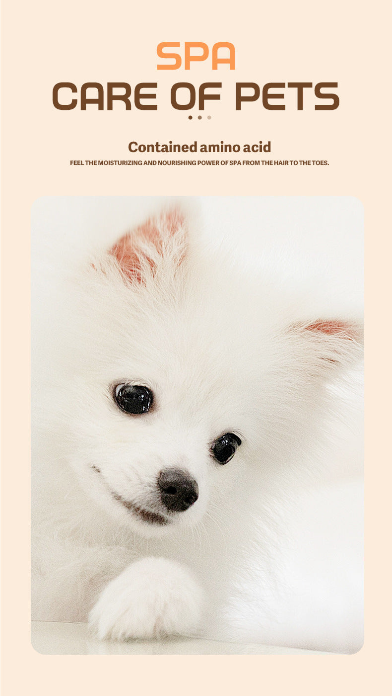 Pet shampoo for cats and dogs, universal deodorant, long-lasting fragrance, pet shampoo for softening and protecting fur.