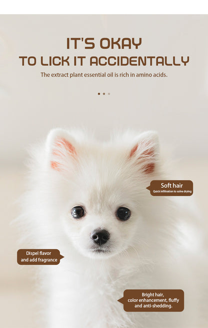 Pet shampoo for cats and dogs, universal deodorant, long-lasting fragrance, pet shampoo for softening and protecting fur.
